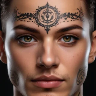 face tattoo png