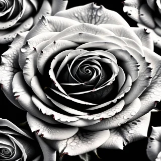 black and white rose background