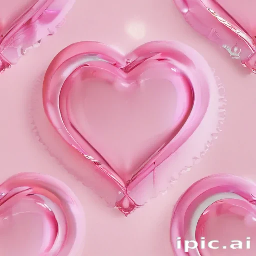 pink heart transparent