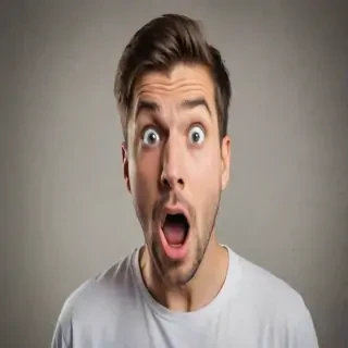shocked man