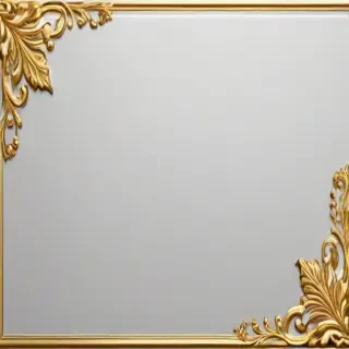 gold border transparent