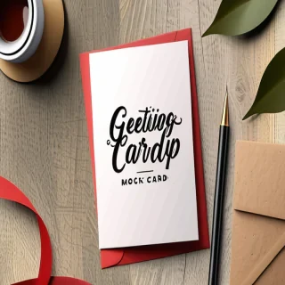 greeting card mockup