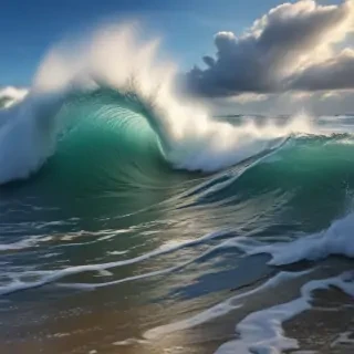 waves transparent