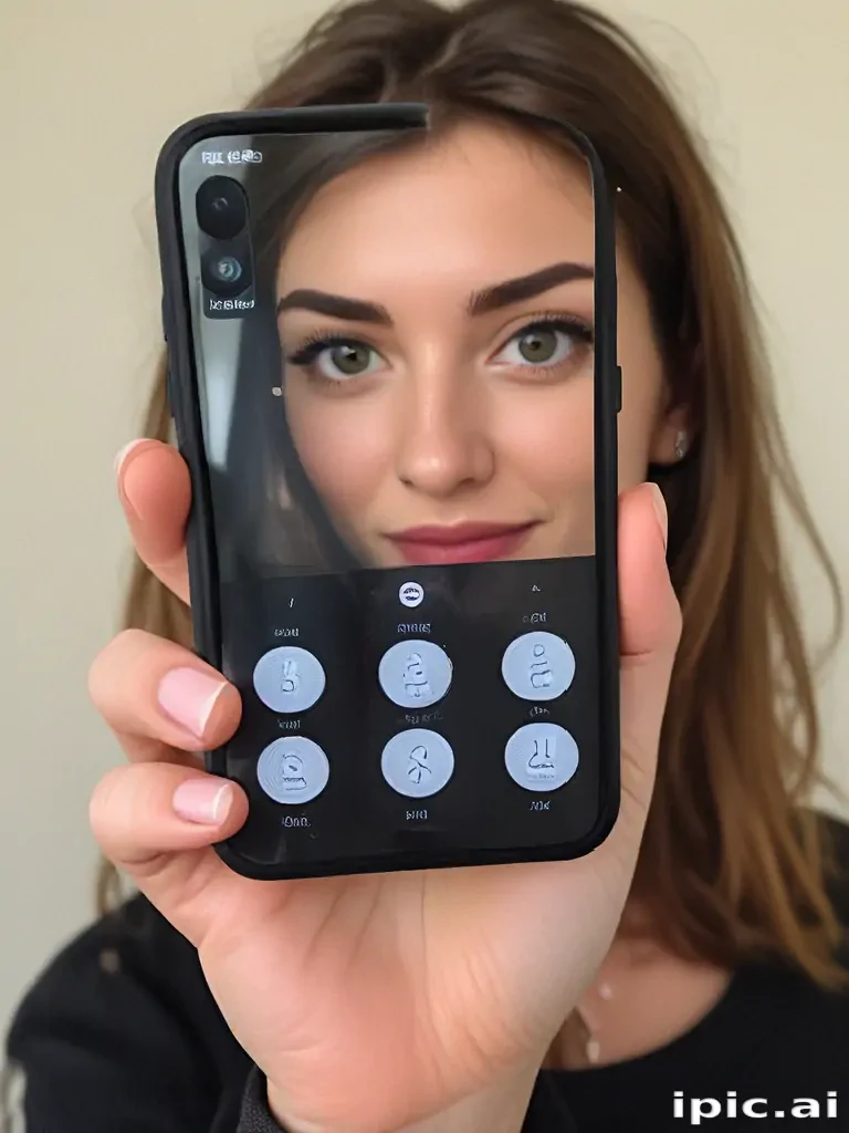 holding a phone