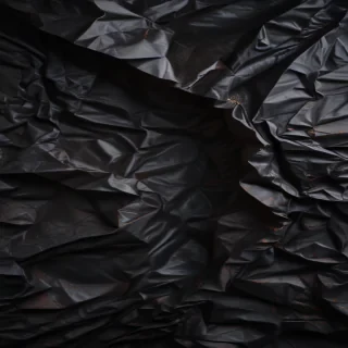 black crumpled paper