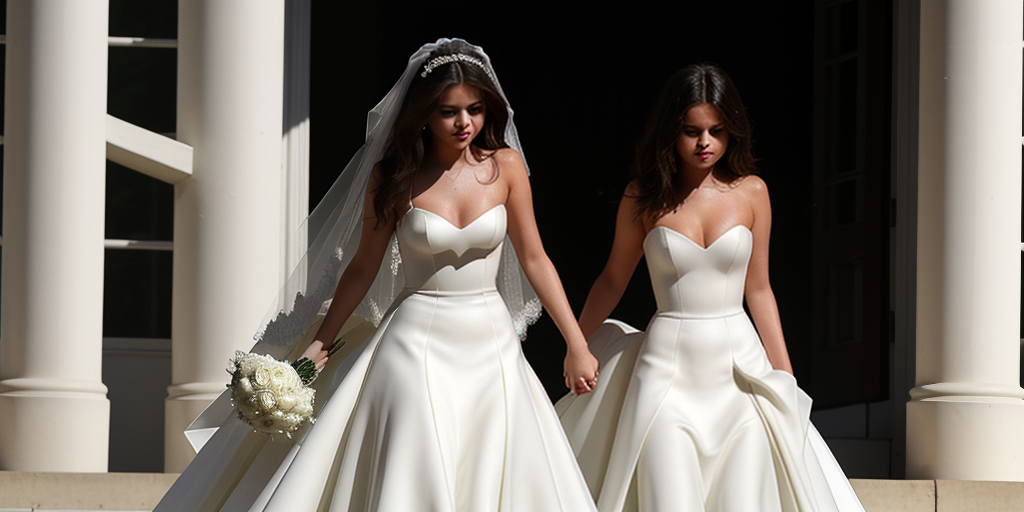selena gomez wedding dress only murders