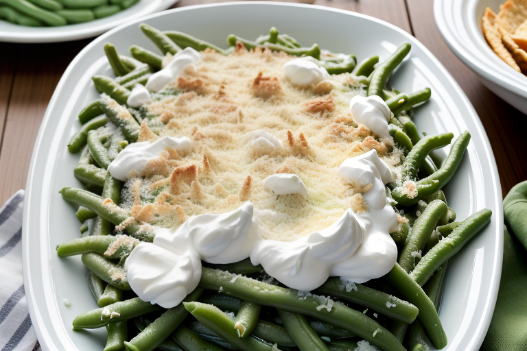 green bean casserole with sour cream