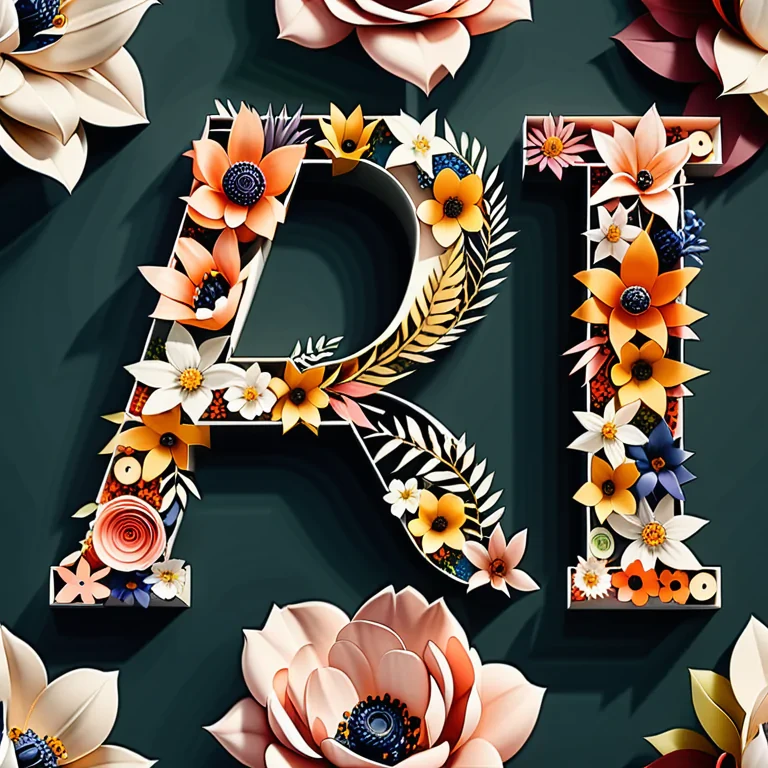 floral letters