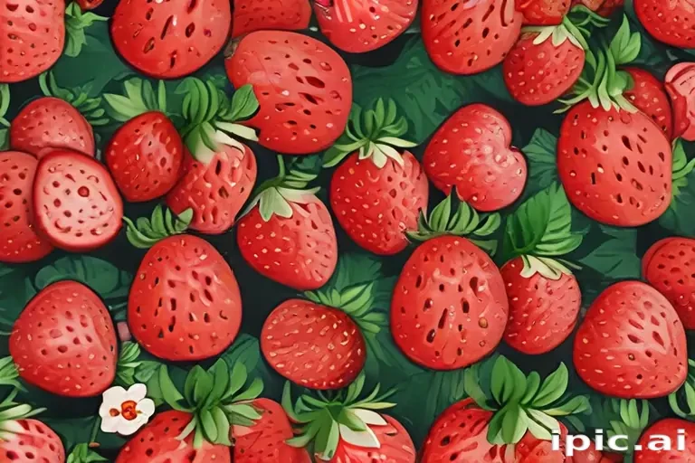 cute strawberry background