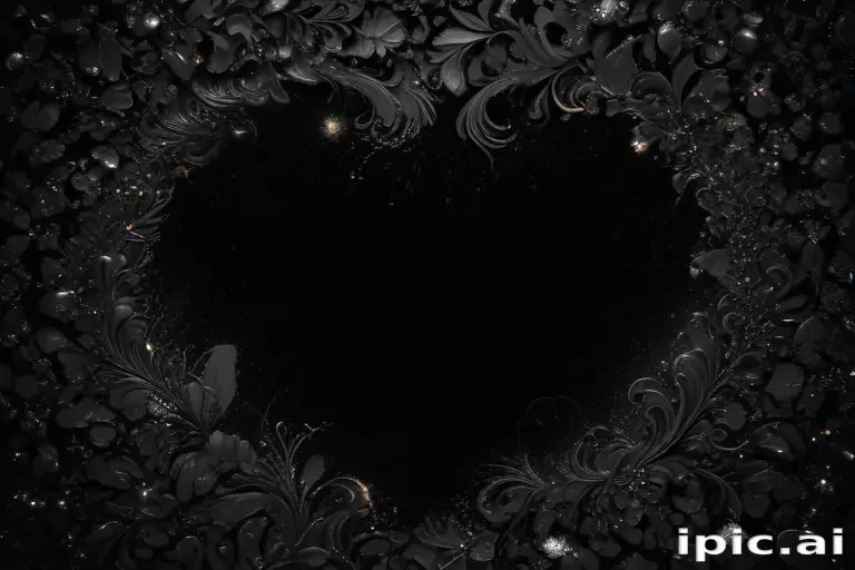black background with glitter