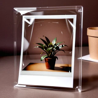 transparent polaroid frame