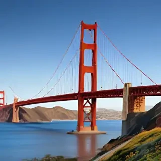 clipart golden gate bridge