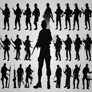 soldier silhouette png