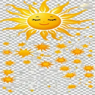 sun clipart transparent