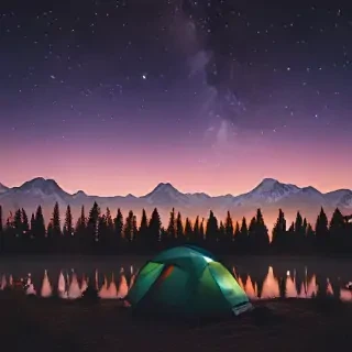 camping background pic