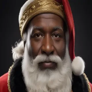 black santa png