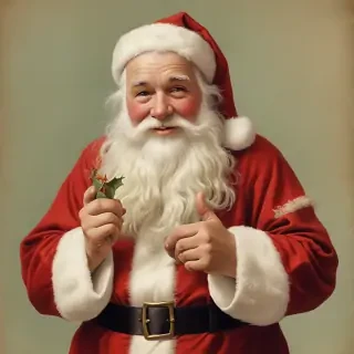 vintage santa images free