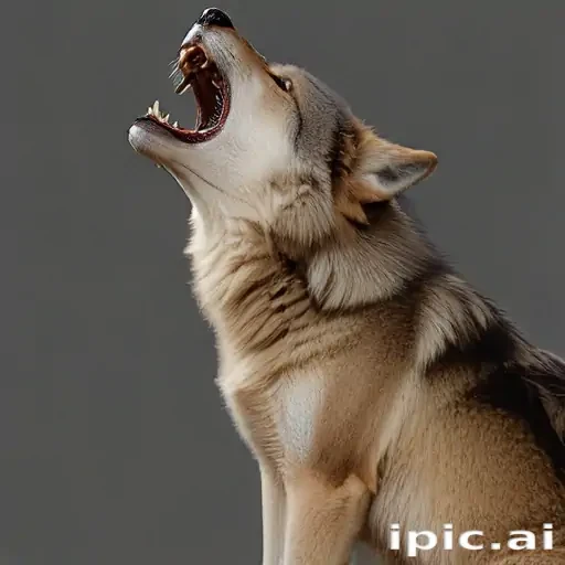 wolf howling png