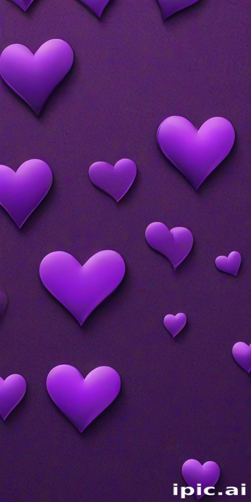 purple hearts wallpaper