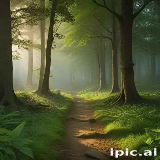 beautiful magical forest background