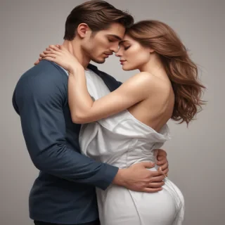 couple drawing poses