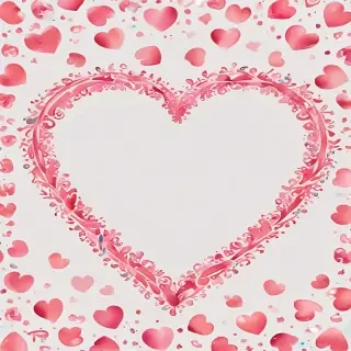 heart border png aesthetic