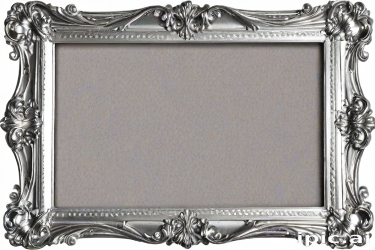 silver frame png