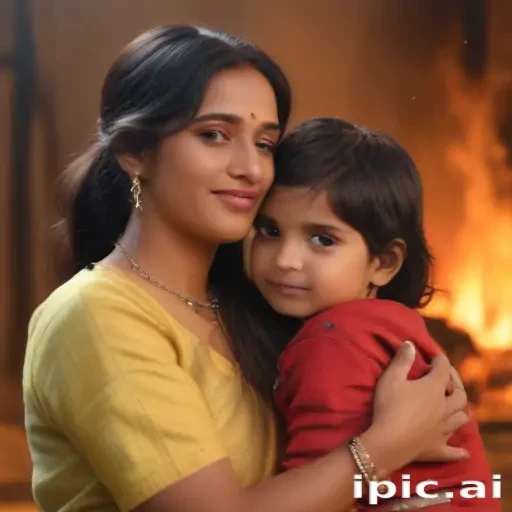 indian son with mom