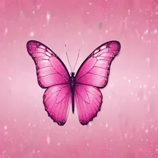glitter pink butterfly wallpaper