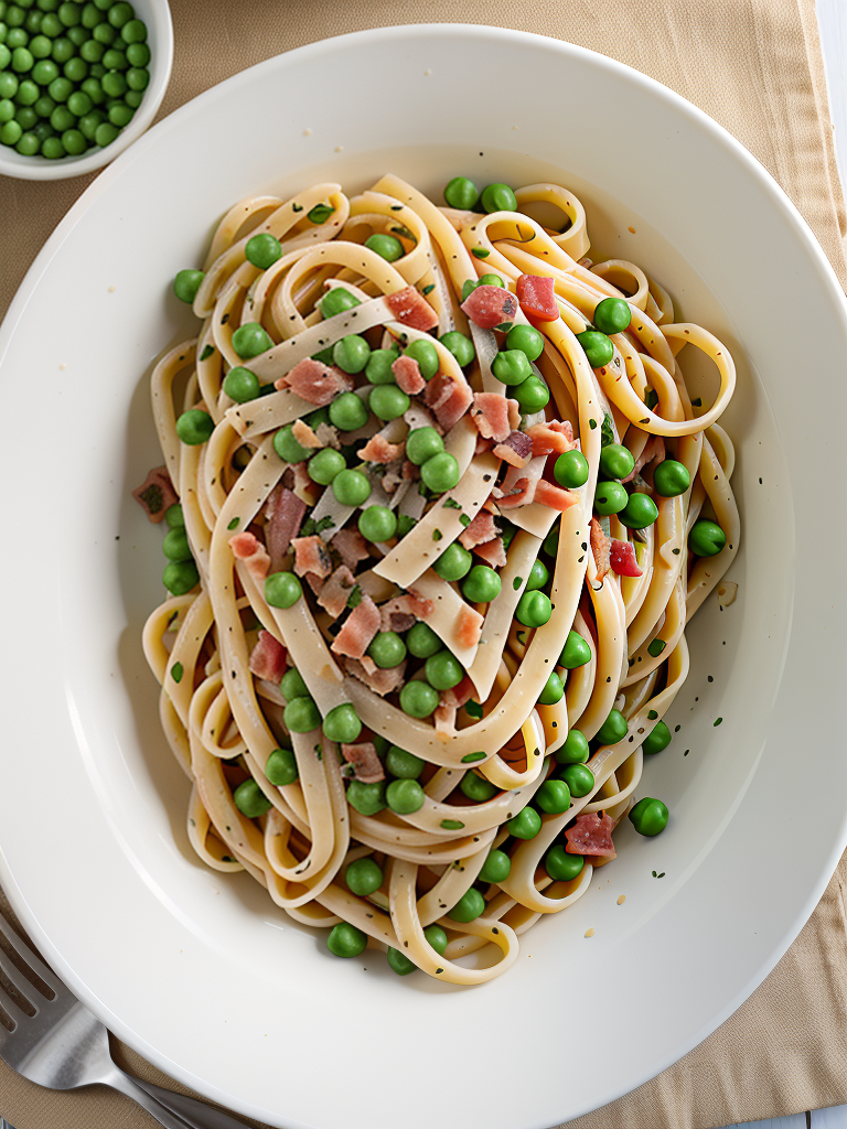 pasta with peas and pancetta
