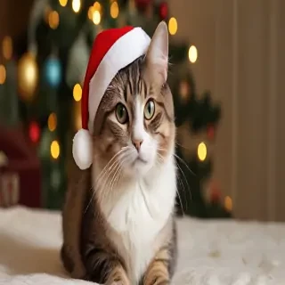christmas cat background