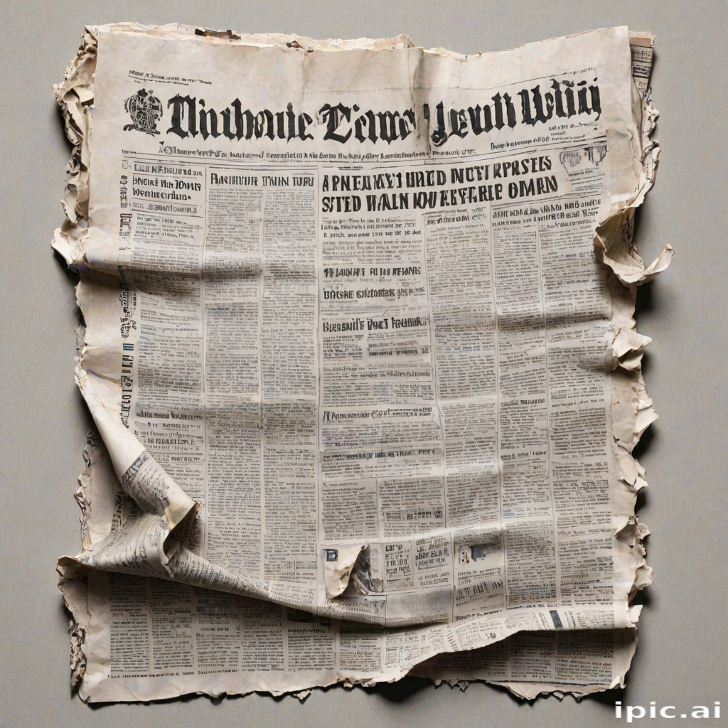 ripped newspaper png