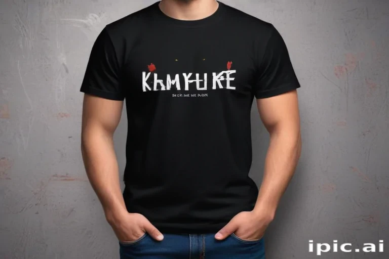 black t shirt mockup free