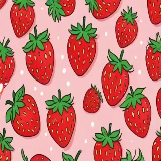 cute strawberry background