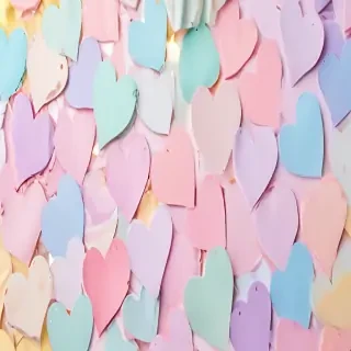 pastel heart background
