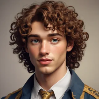 popular male cartoon characters with curly hair