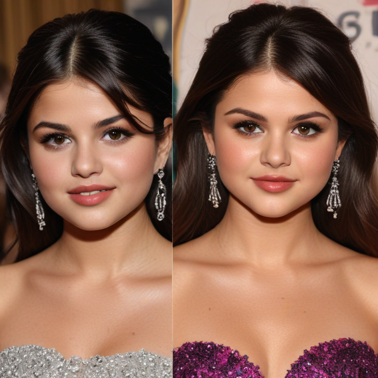 selena gomez before and after