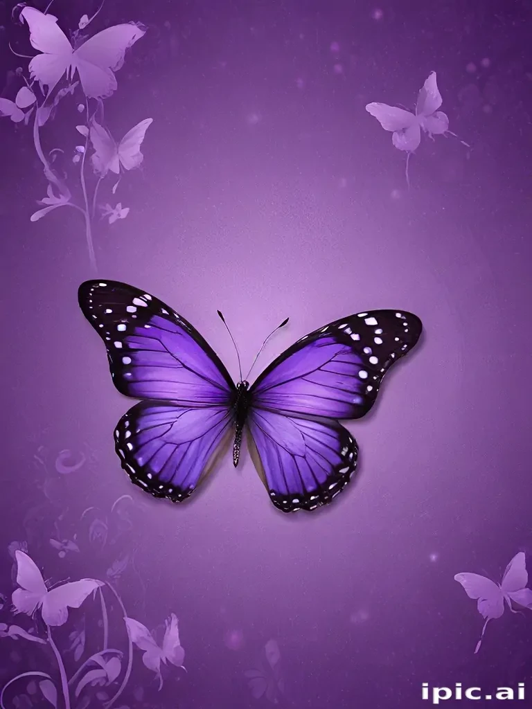 wallpaper purple butterfly