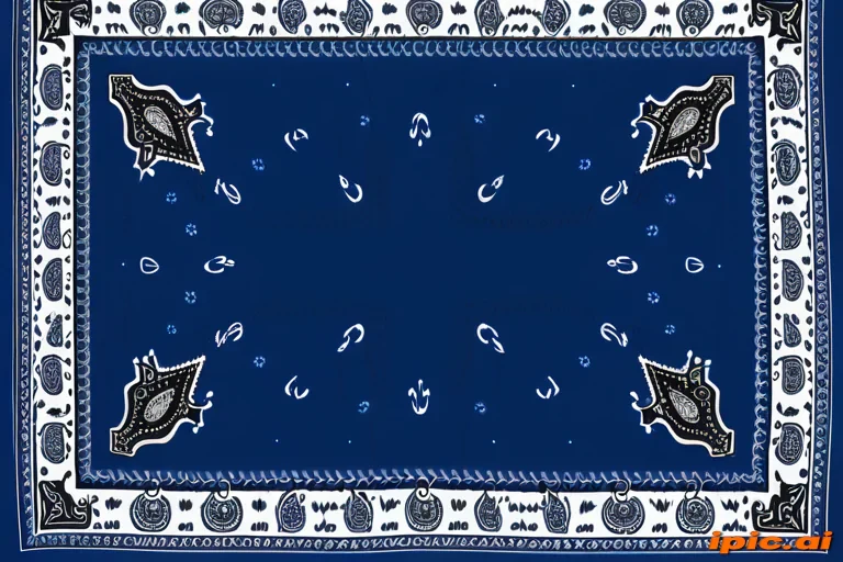blue bandana background