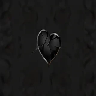 broken heart black
