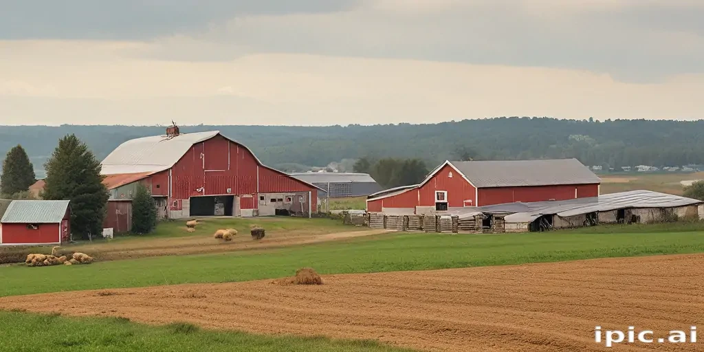 background of a farm