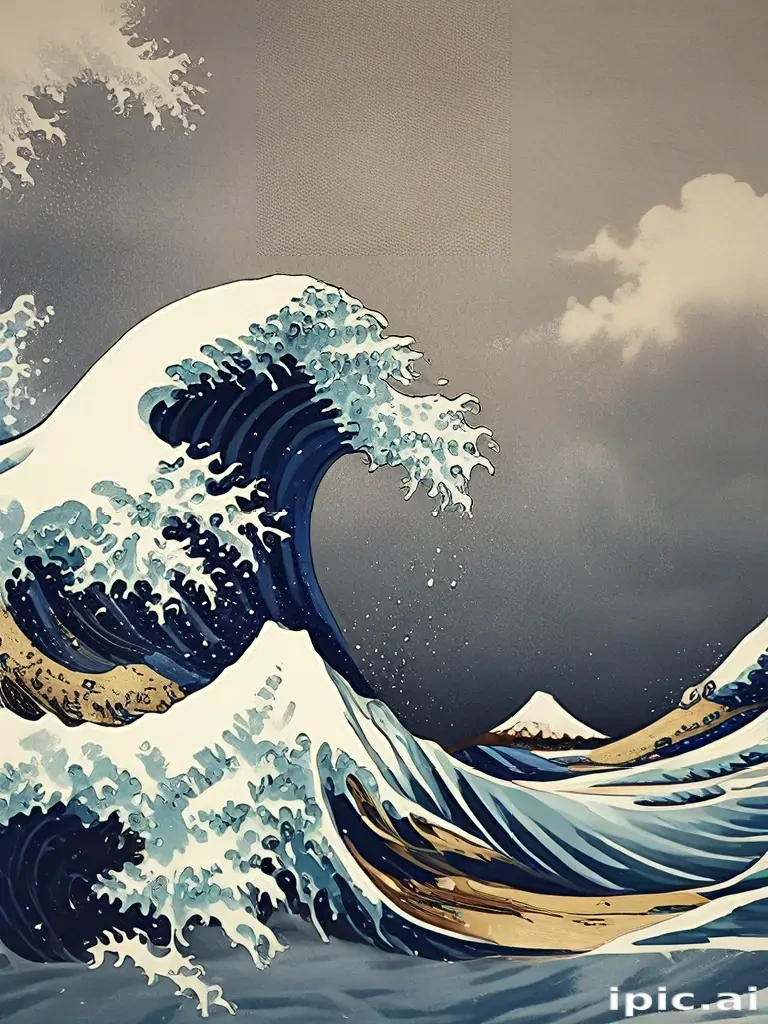 great wave wallpaper