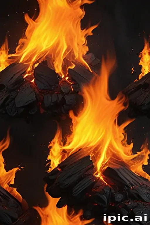 background on fire