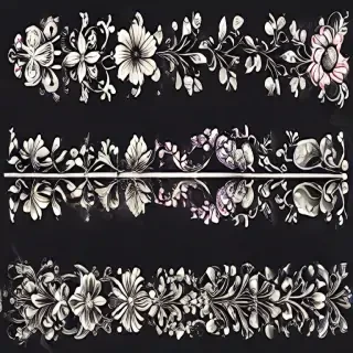 floral borders clipart
