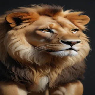 transparent lion