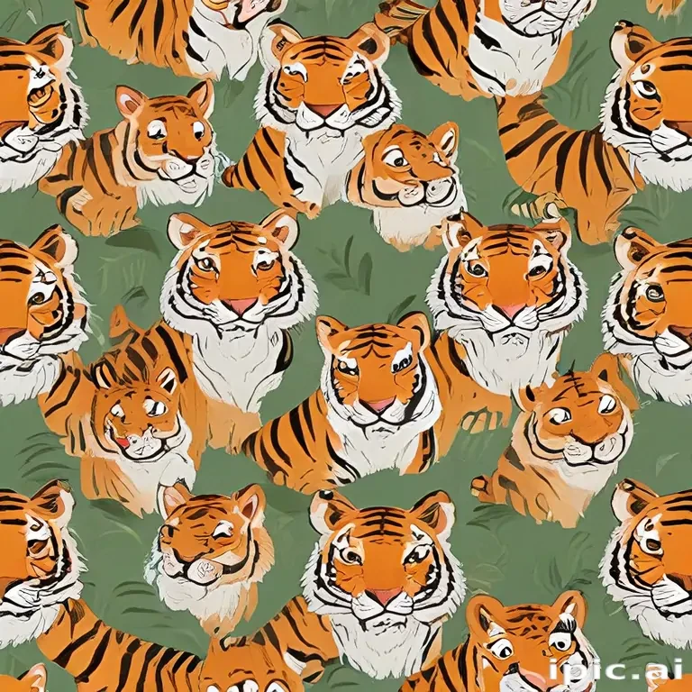 cartoon tigers