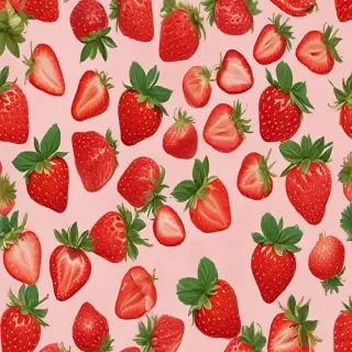 strawberry wallpaper aesthetic