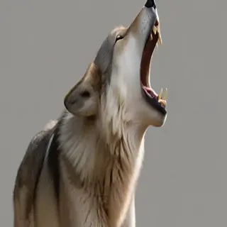 wolf howling png