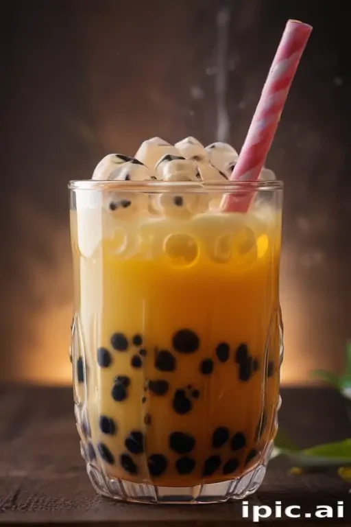 boba tea background