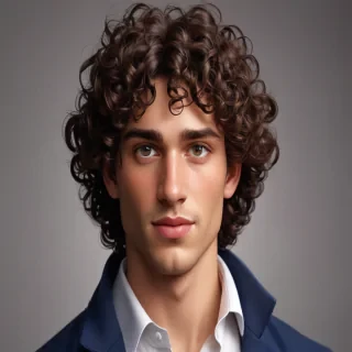 popular male cartoon characters with curly hair